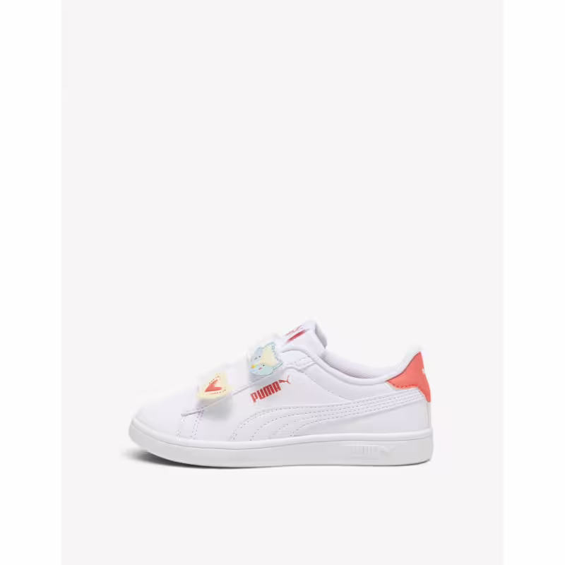PUMA Smash 3.0 Badges V PS White/Pink