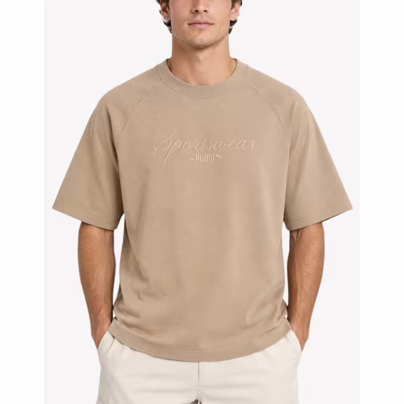 PUMA Classics Oversized Tee Beige
