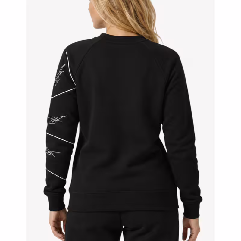 REEBOK Vector High Neck Crew Blouse Black