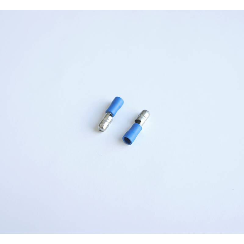 Кабелен конус мъжки с изолация син Ф5mm/2,5mm2