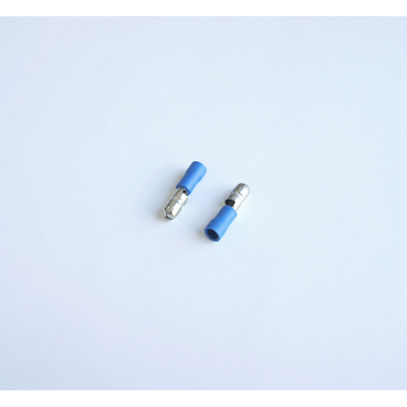 Кабелен конус мъжки с изолация син Ф5mm/2,5mm2