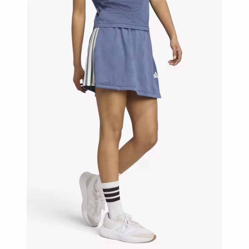 ADIDAS Stadium 3-Stripes Tennis Skirt With Short Blue