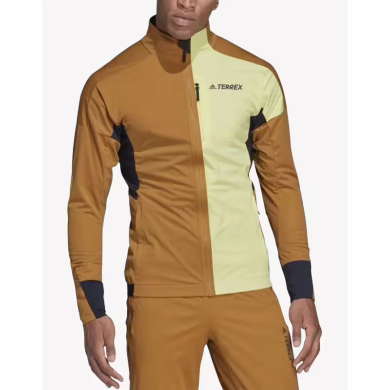 ADIDAS Terrex Xperior Cross-Country Ski Soft Shell Jacket Brown