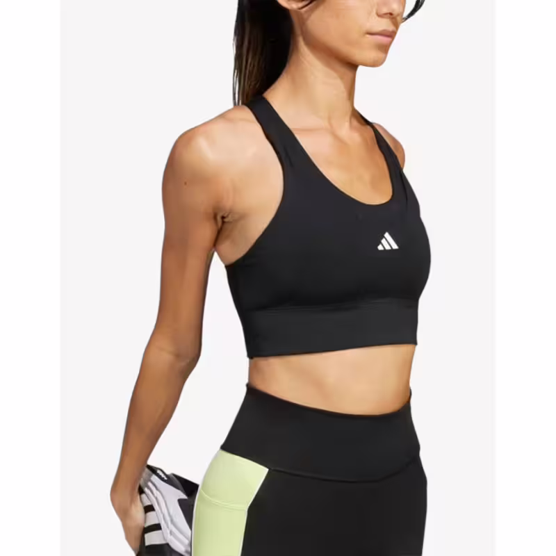 ADIDAS Run Pocket Medium Support Bra Black
