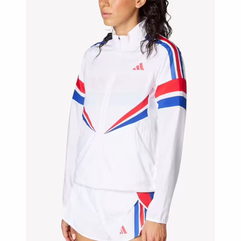 ADIDAS Adizero Retro Running Jacket White/Multicolor