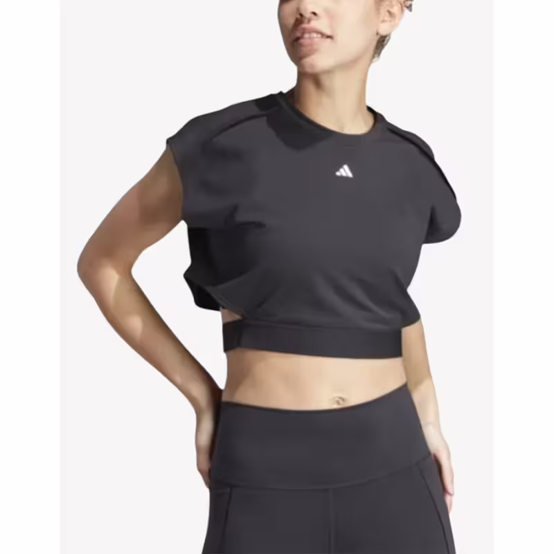 ADIDAS Power Aeroready Crop Sleeveless Tee Black