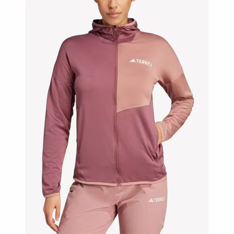 ADIDAS Terrex Xperior Climawarm Light Fleece Hooded Pink