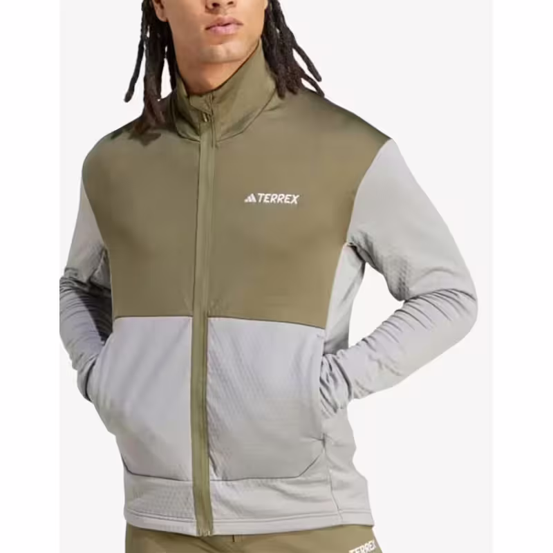 ADIDAS Terrex Multi Light Fleece Full-Zip Grey/Green