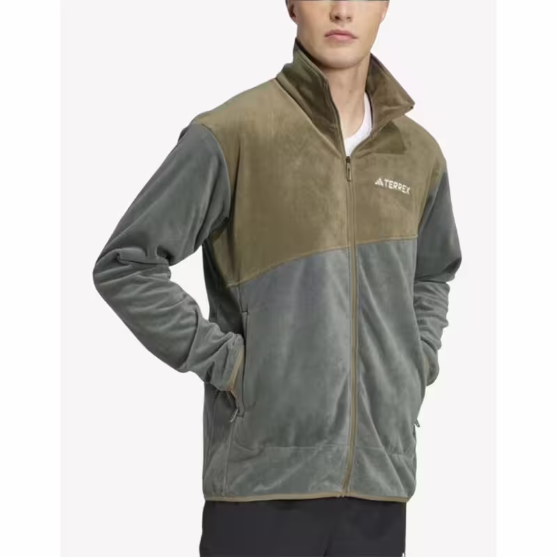 ADIDAS Terrex Multi Full-Zip Fleece Grey/Green