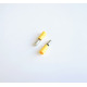 Кабелен конус мъжки с изолация жълт Ф5mm/4mm2