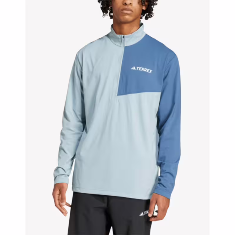 ADIDAS Terrex Multi Climacool 1/2 Zip Long Sleeve Top Blue