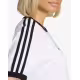 ADIDAS Originals Linear Logo 3-Stripes Tee In Cloud White