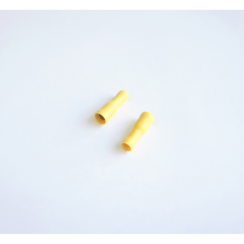 Кабелен конус женски с изолация жълт Ф5mm/4mm2