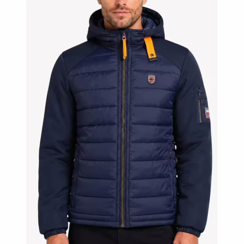 GEOGRAPHICAL NORWAY Aipter Puffer Hoodie Jacket Blue
