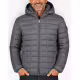 GEOGRAPHICAL NORWAY Aipter Puffer Hoodie Jacket Grey
