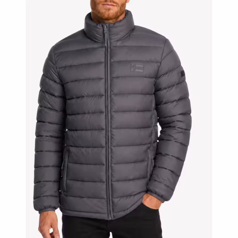 GEOGRAPHICAL NORWAY Amichoko Puffer Hoodie Jacket Grey