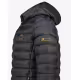 GEOGRAPHICAL NORWAY Amiglobe Puffer Hoodie Jacket Black