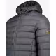 GEOGRAPHICAL NORWAY Amiglobe Puffer Hoodie Jacket Grey