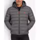 GEOGRAPHICAL NORWAY Amigo Puffer Hoodie Jacket Grey