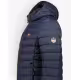 GEOGRAPHICAL NORWAY Amigo Puffer Hoodie Jacket Navy