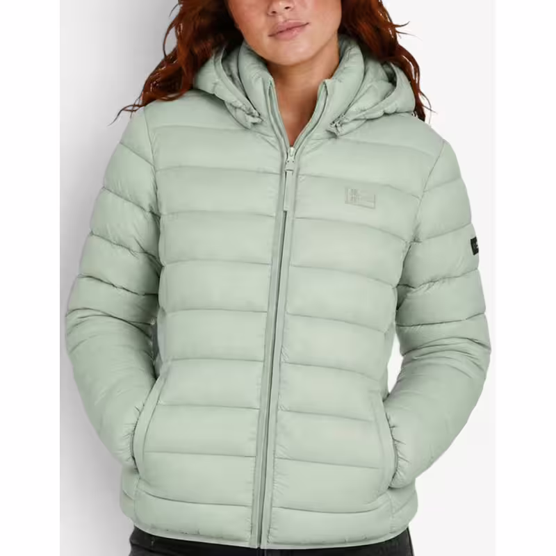GEOGRAPHICAL NORWAY Atichoko Puffer Hoodie Jacket Almond