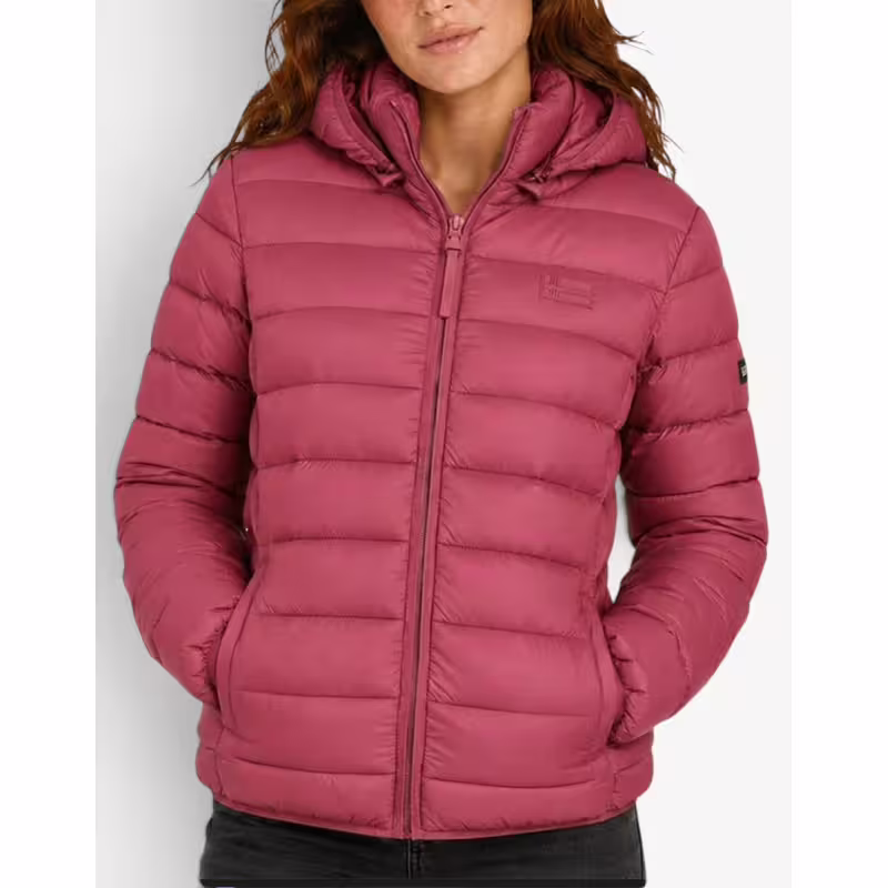 GEOGRAPHICAL NORWAY Atichoko Puffer Hoodie Jacket Bordo