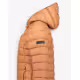 GEOGRAPHICAL NORWAY Atichoko Puffer Hoodie Jacket Camel