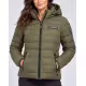 GEOGRAPHICAL NORWAY Atichoko Puffer Hoodie Jacket Khaki