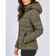 GEOGRAPHICAL NORWAY Atichoko Puffer Hoodie Jacket Khaki