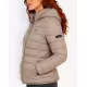 GEOGRAPHICAL NORWAY Atichoko Puffer Hoodie Jacket Taupe