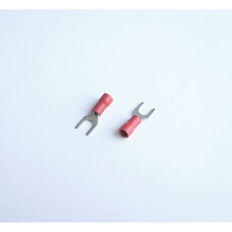 Кабелно ухо тип вилка с изолация червено 5mm/1,5mm2