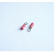 Кабелно ухо с изолация червено Ф4mm/1,5mm2