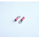 Кабелно ухо с изолация червено Ф5mm/1,5mm2