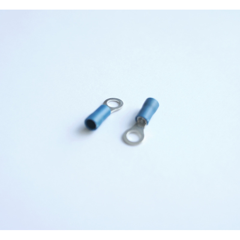 Кабелно ухо с изолация синьо Ф5mm/2,5mm2