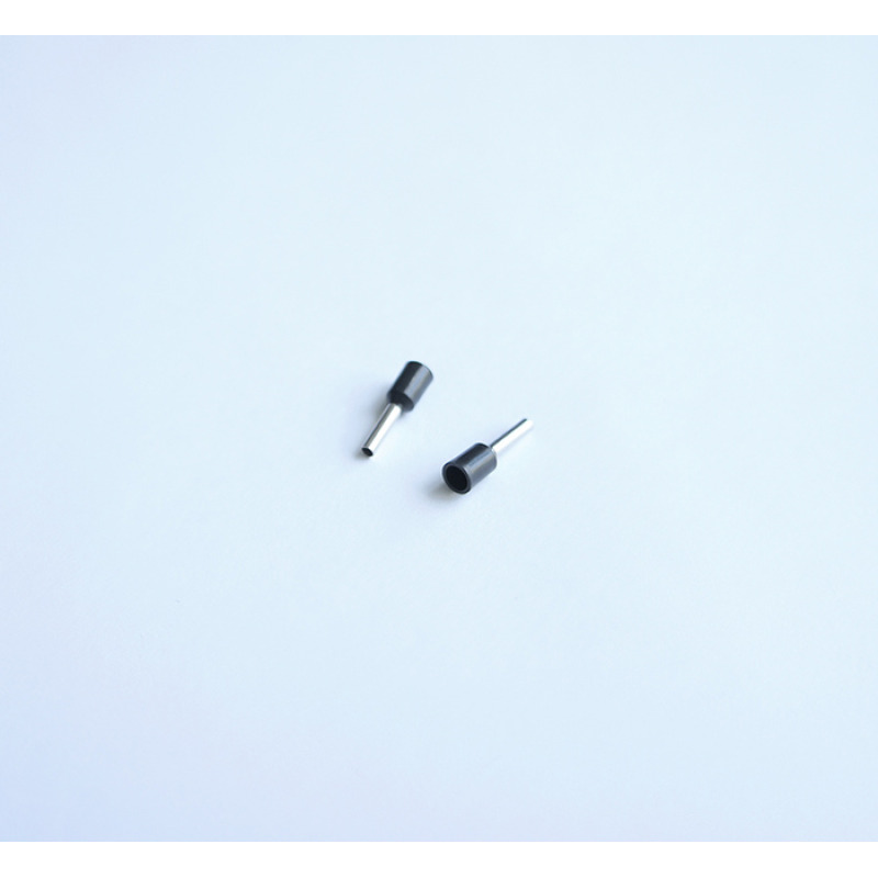 Кабелна втулка (кламфа) с изолация черна 1,5mm2