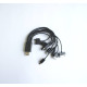 Кабел, универсален, мобилен телефон, смартфон, USB-A(м), 0,3m