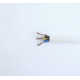 Кабел трижилен, захранващ, меден, мрежови, бял, ШВПС-Б, Cu, 3x2,5mm2