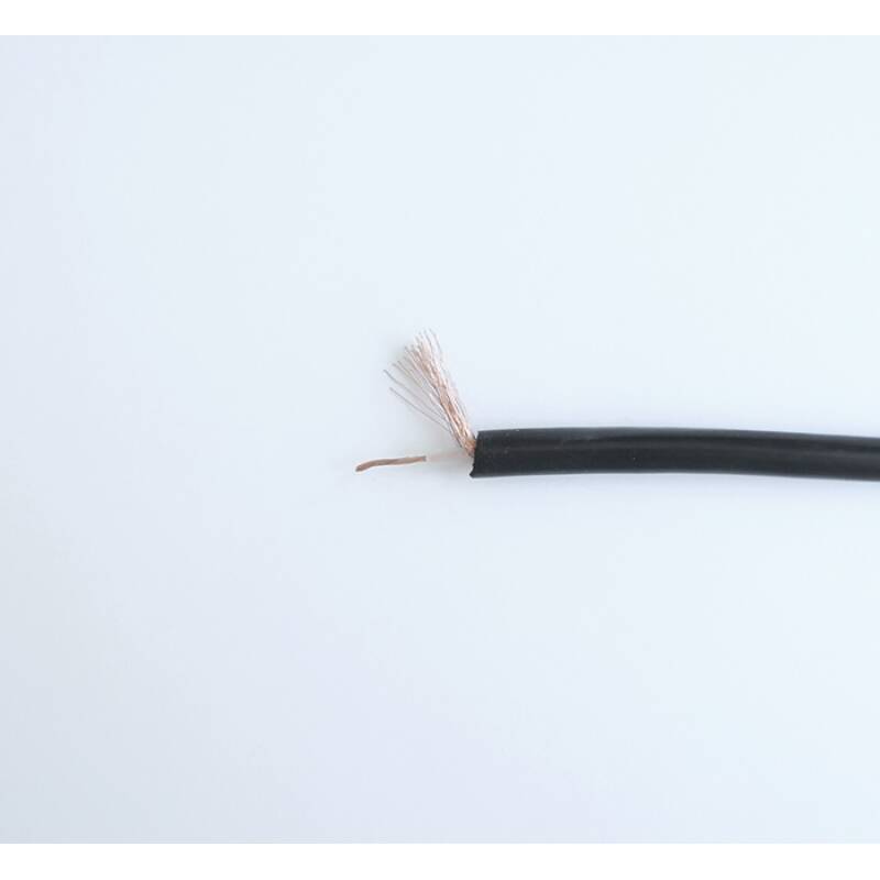 Екраниран кабел, едножилен, за микрофон, MONO, черен, Ф6,2mm, Cu