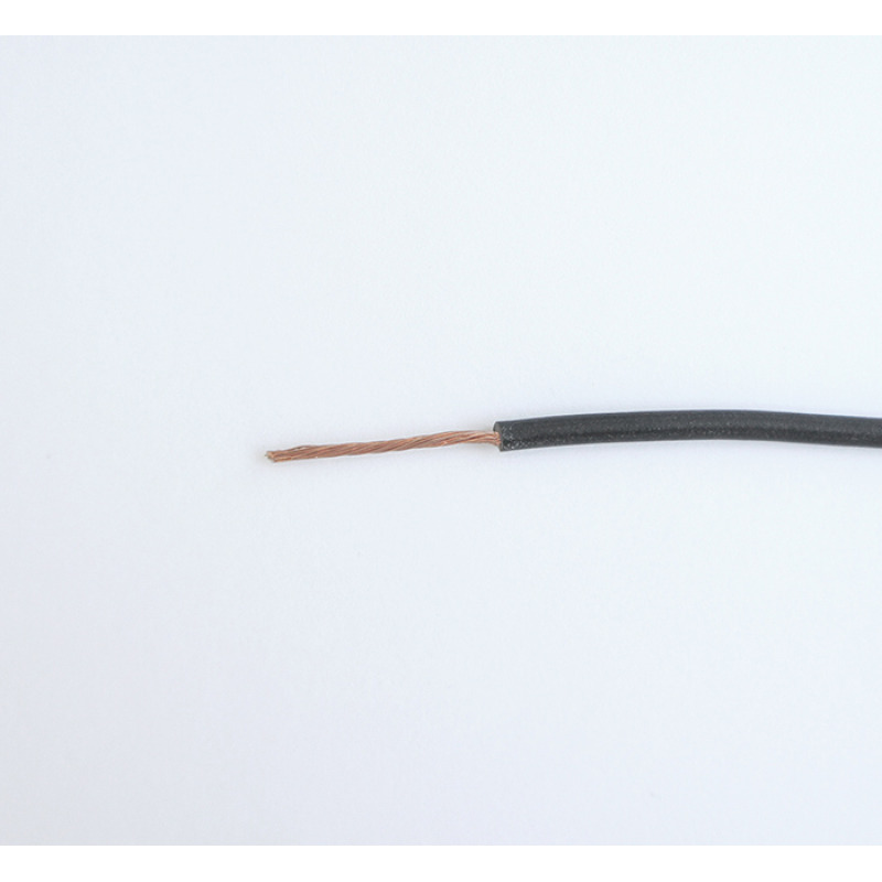 Проводник едножилен черен ПВ А2 1x1,5mm2