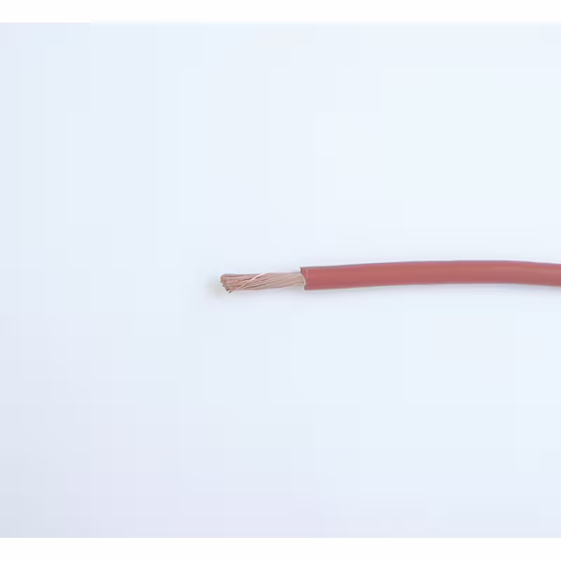 Проводник едножилен, червен, ПВ А2, 1x6mm2