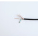 Коаксиален кабел RG174-U черен 50ohm Ф3mm