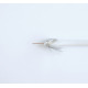 Коаксиален кабел RG6-U, алуминиев екран, бял, 75ohm, Ф6,5mm, ССS