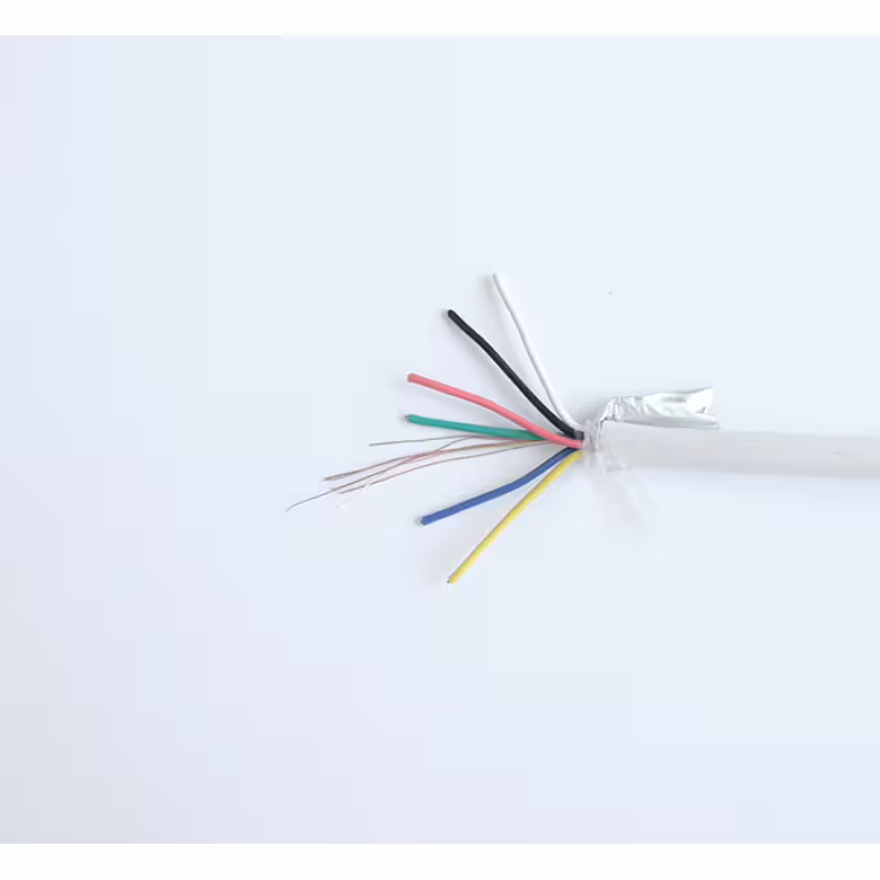 Екраниран кабел Project, шестжилен, аларми, фолио, бял, Cu, 6x0,22mm2