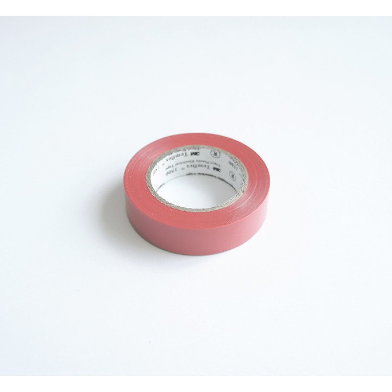 PVC, изолирбанд лента, червена, 15mm, 10m