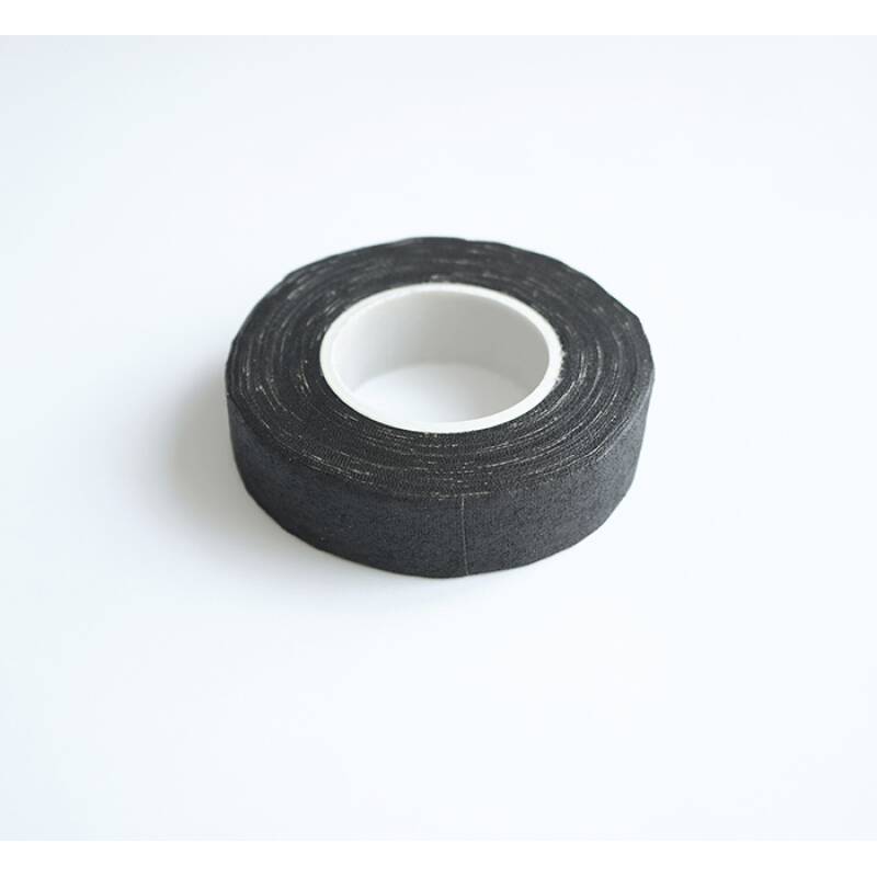 PVC текстилна лента черна 15mm х 25m
