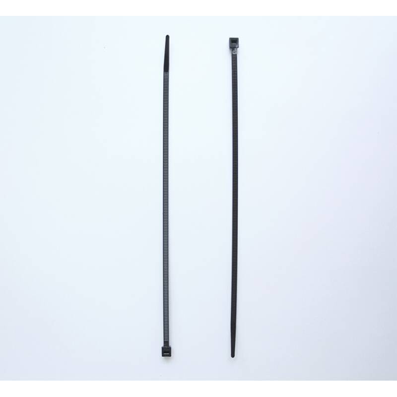 Кабелна превръзка (опашка) черна, бяла 2,5x100mm