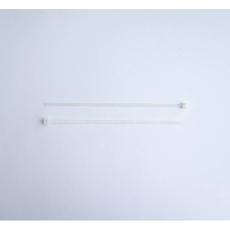 Кабелна превръзка (опашка) бяла 2,5x150mm