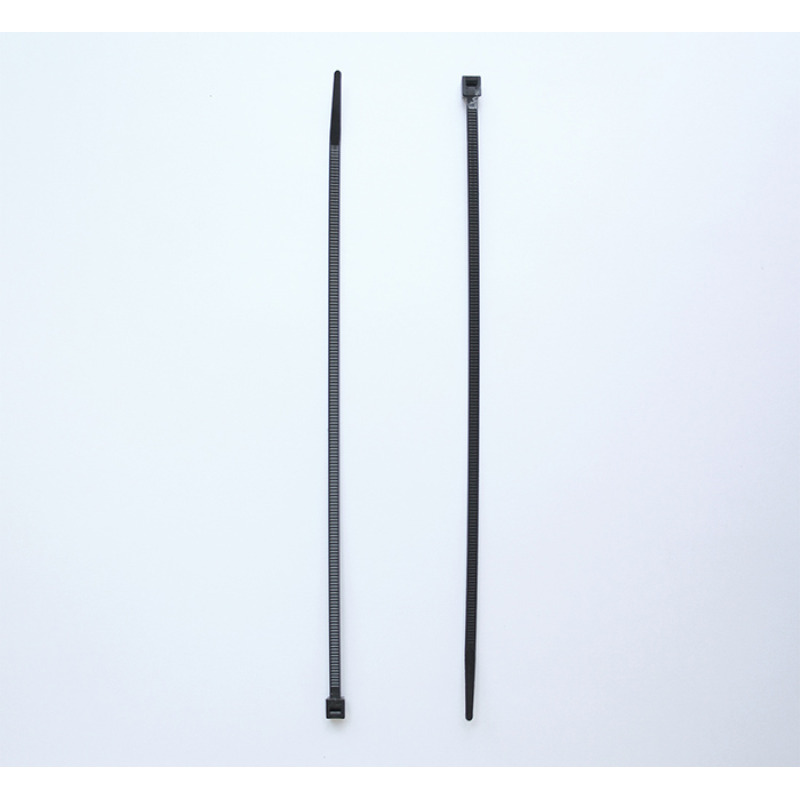 Кабелна превръзка, опашка, черна, 2,5x200mm