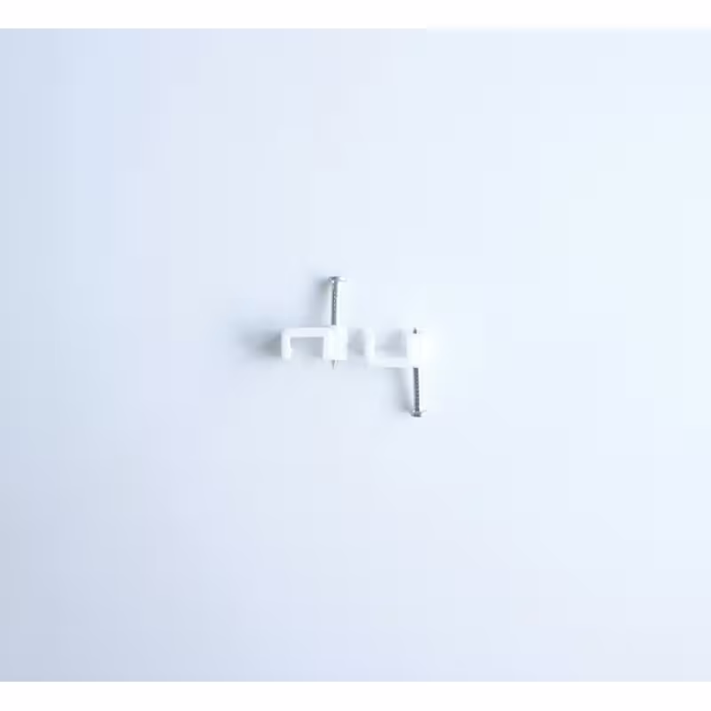 Скоба за плосък кабел 4,1x6mm с пирон