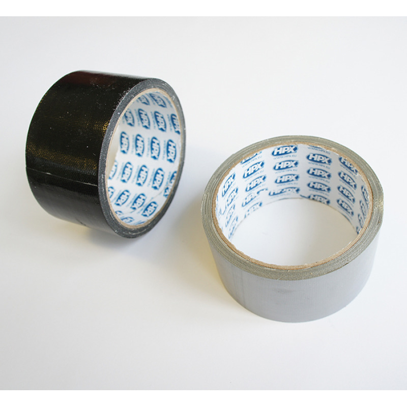 PVC армирана лента влагоустойчива -20° до +90° черна/сива 48mm х 5m